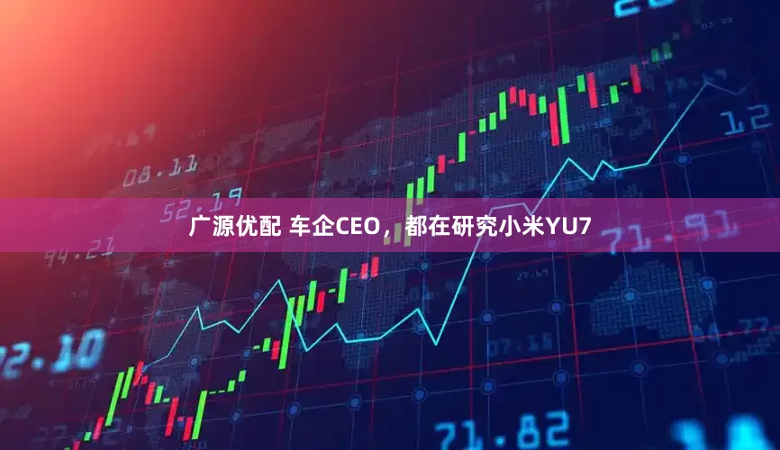 广源优配 车企CEO，都在研究小米YU7