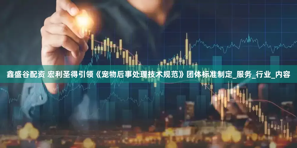 鑫盛谷配资 宏利圣得引领《宠物后事处理技术规范》团体标准制定_服务_行业_内容