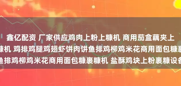 鑫亿配资 厂家供应鸡肉上粉上糠机 商用茄盒藕夹上浆机 网带式鸡翅上面包糠机 鸡排鸡腿鸡翅虾饼肉饼鱼排鸡柳鸡米花商用面包糠裹糠机 盐酥鸡块上粉裹糠设备